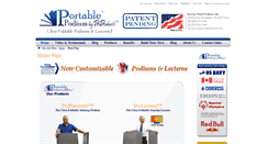 Desktop Screenshot of portablepodium.com